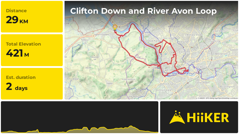Clifton Down and River Avon Loop | North Somerset | England