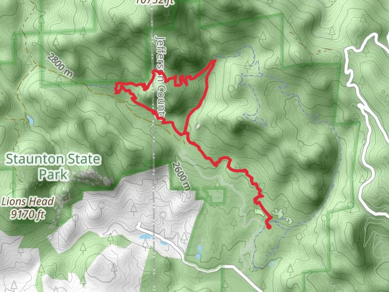 Border Line, Old Mill and Staunton Ranch Trail