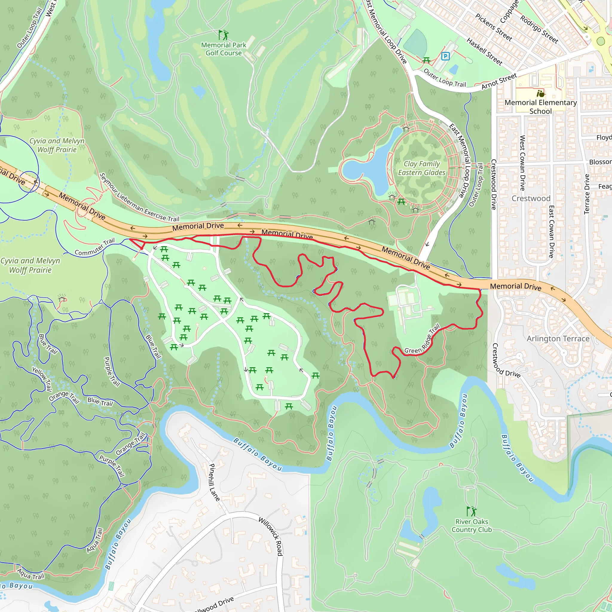 Green Ridge Loop Trail | Harris County | Texas