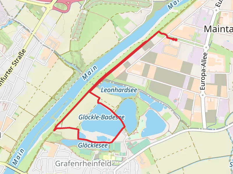 Glöckle-Badesee and Glöcklesee Loop