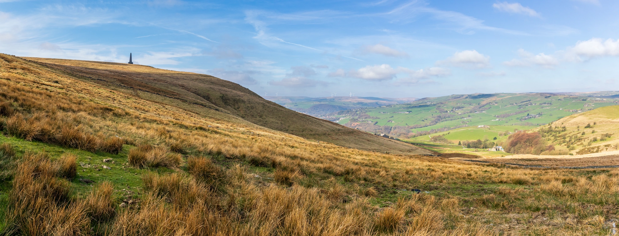 An image depicting the trail Todmorden Centenary Way and its surrounding area.