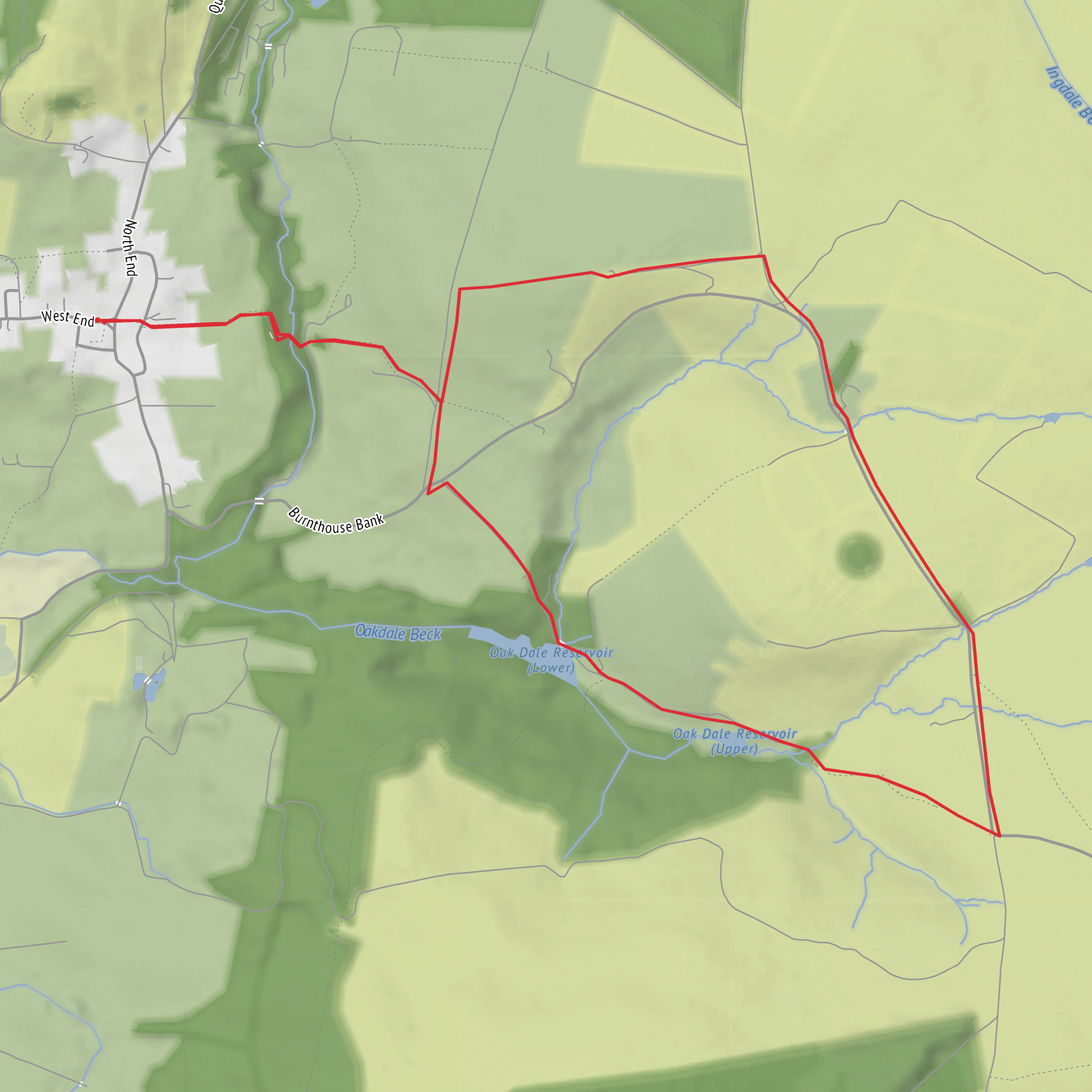 Osmotherley a North Yorkshire Trek mobile static map