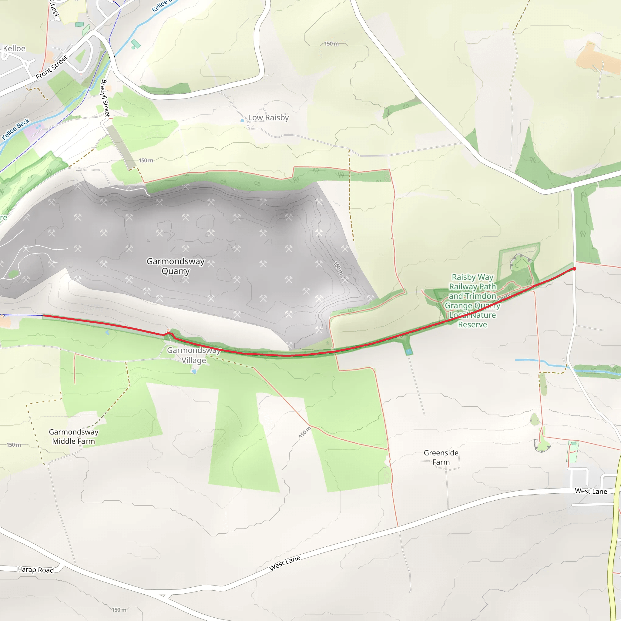 Way of Love Short Walk - Garmondsway mobile static map