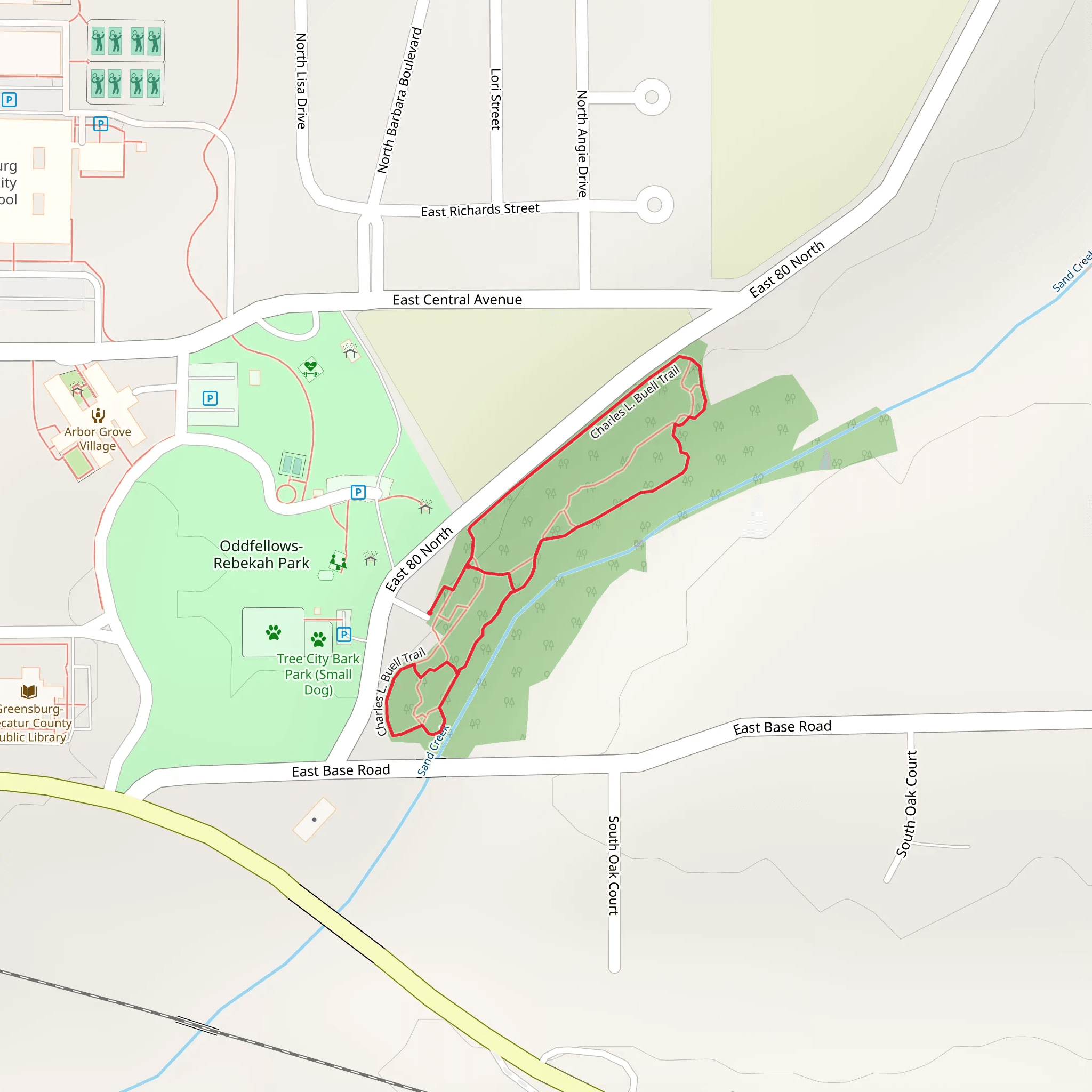 Charles L Buell Loop Trail mobile static map