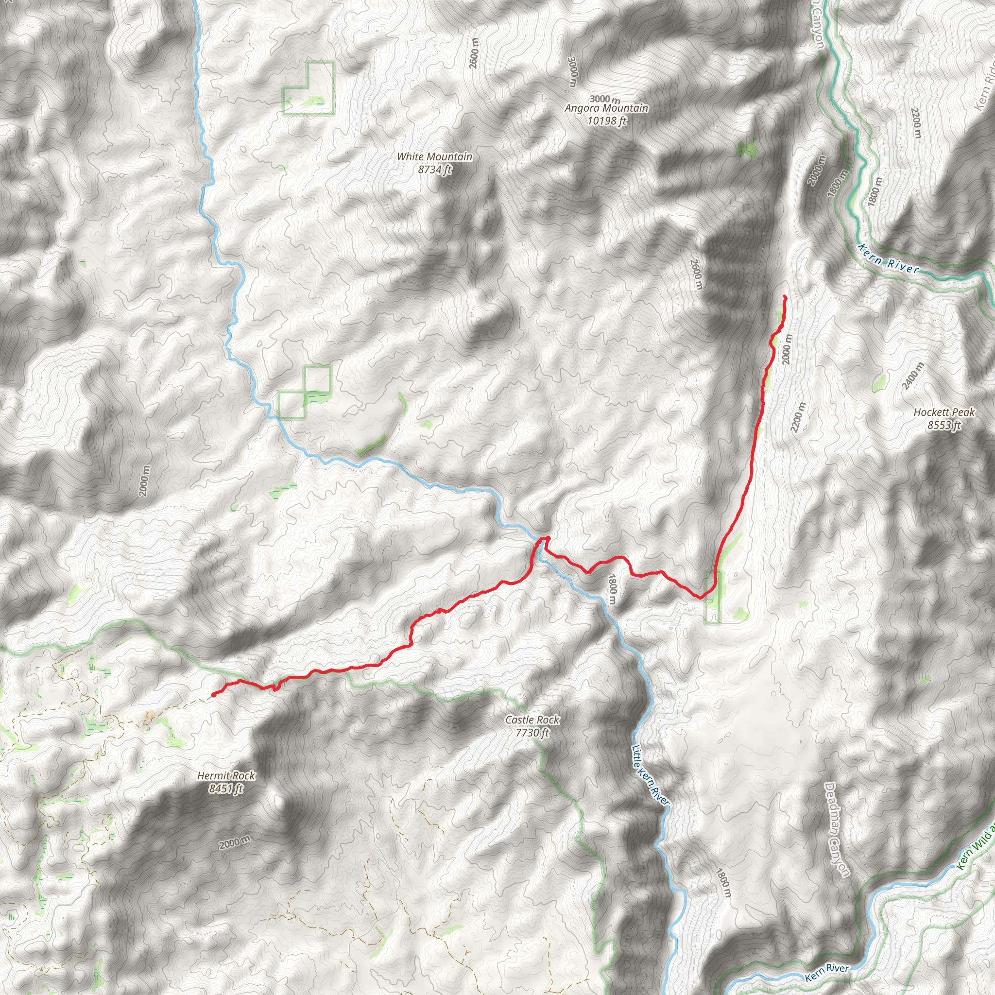 Lewis Camp Trail mobile static map