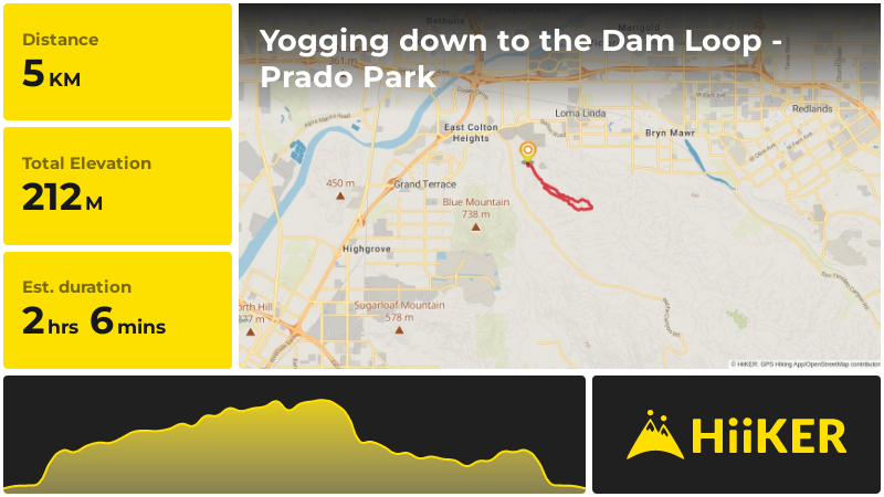 Yogging down to the Dam Loop - Prado Park | San Bernardino County | Ca