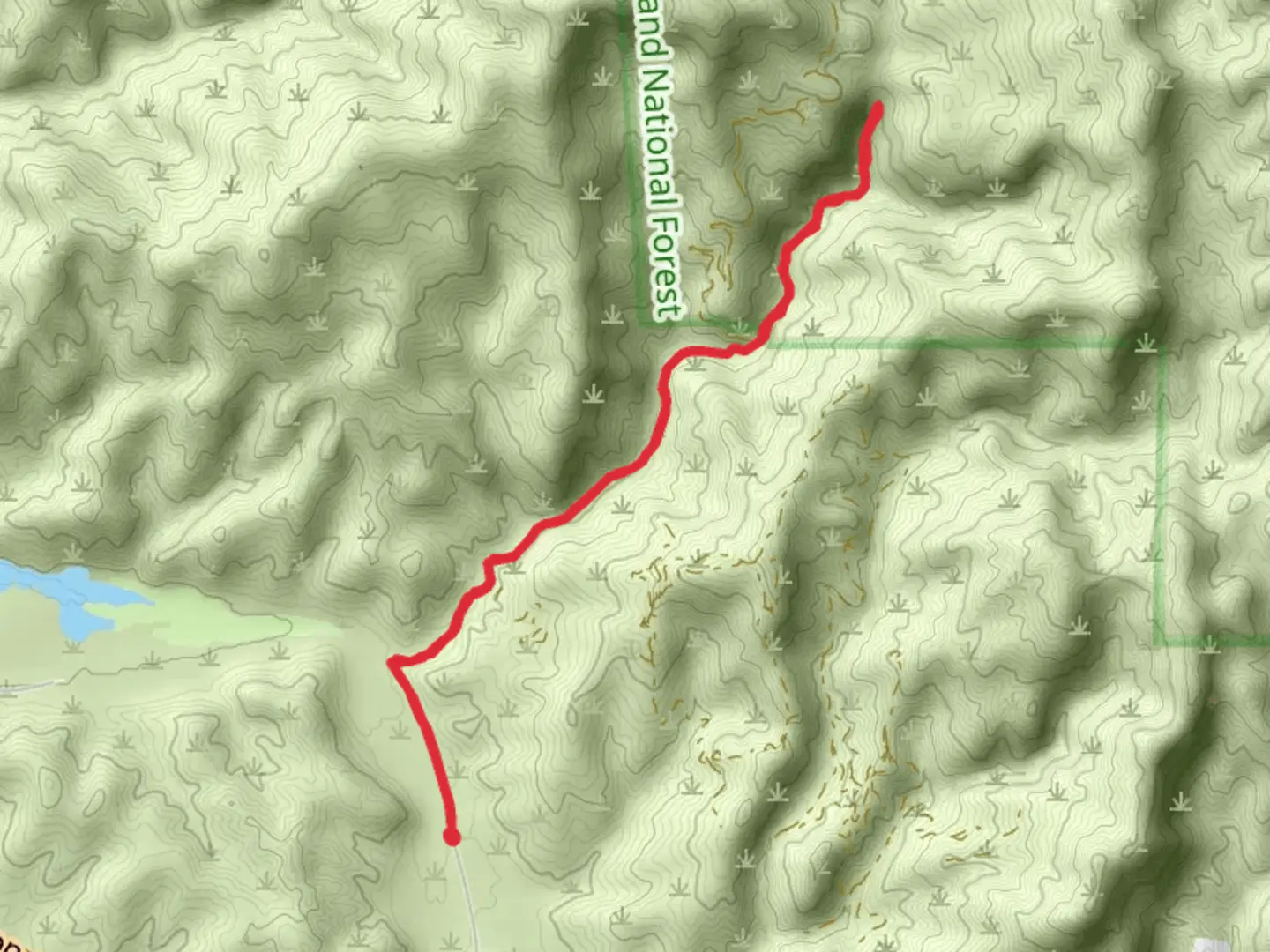 An image depicting the trail Black Star Canyon and its surrounding area.