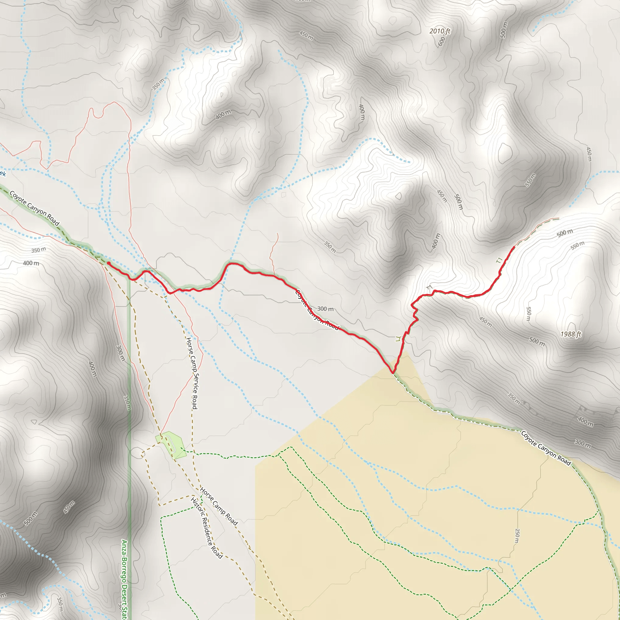 Alcoholic Pass Trail mobile static map