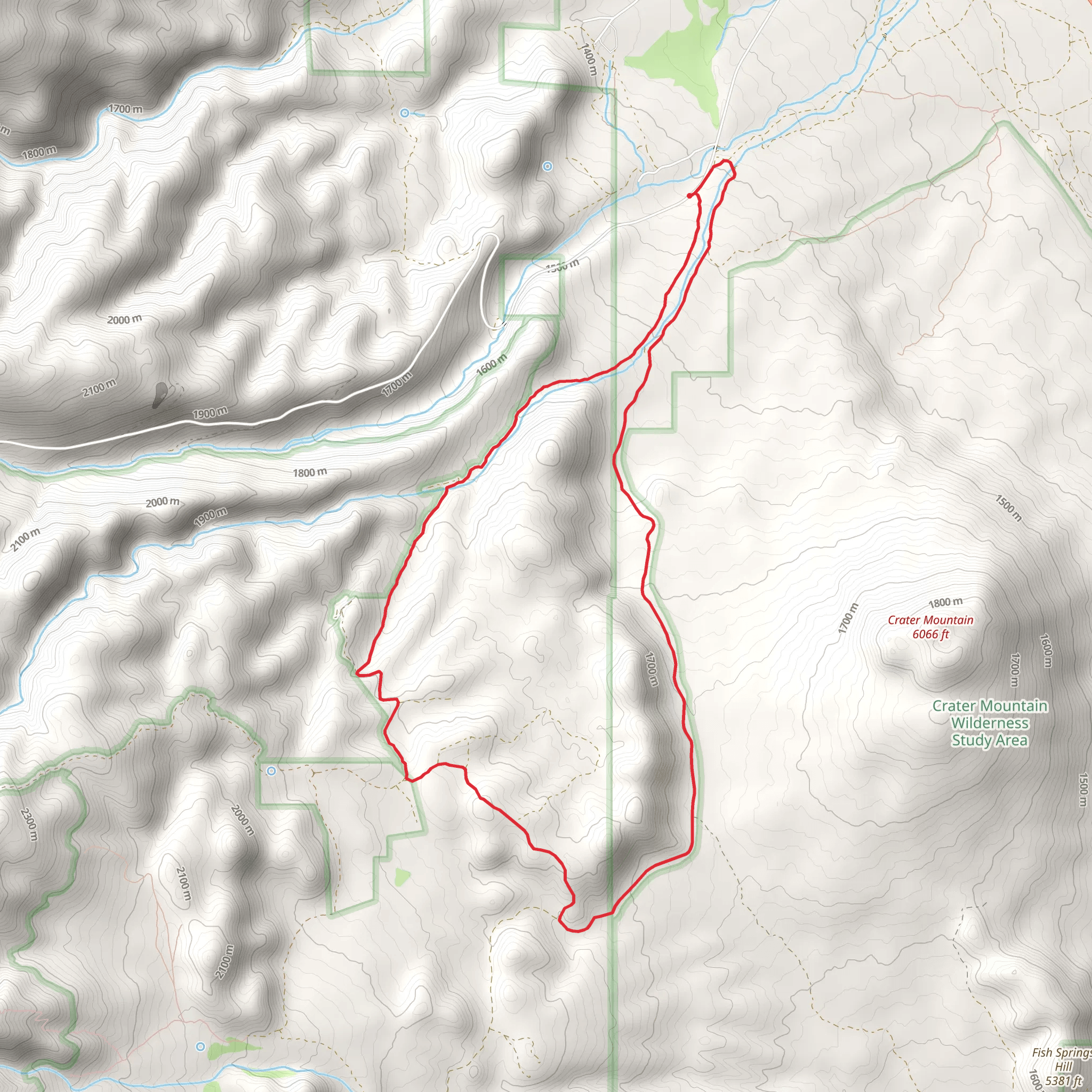 Little Pine Creek Loop mobile static map