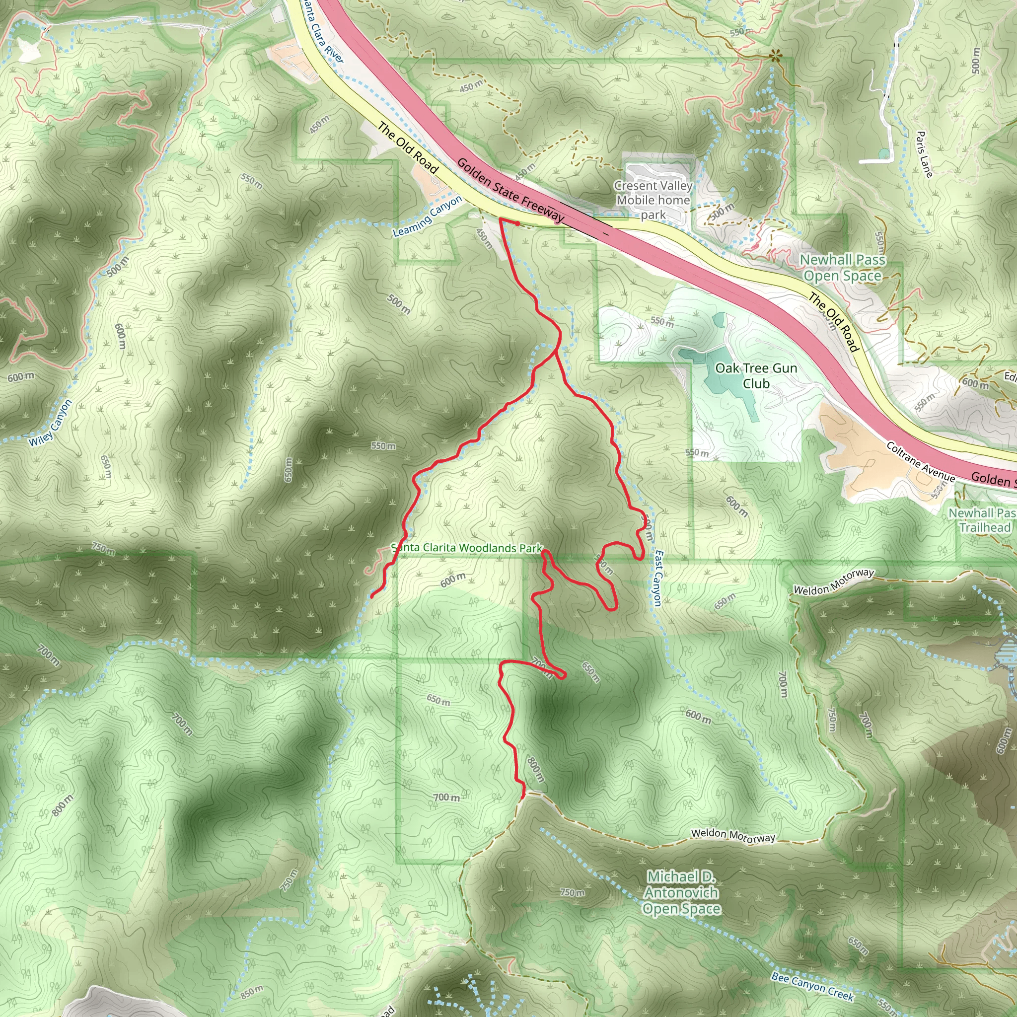 East Canyon and Rice Canyon Stream mobile static map