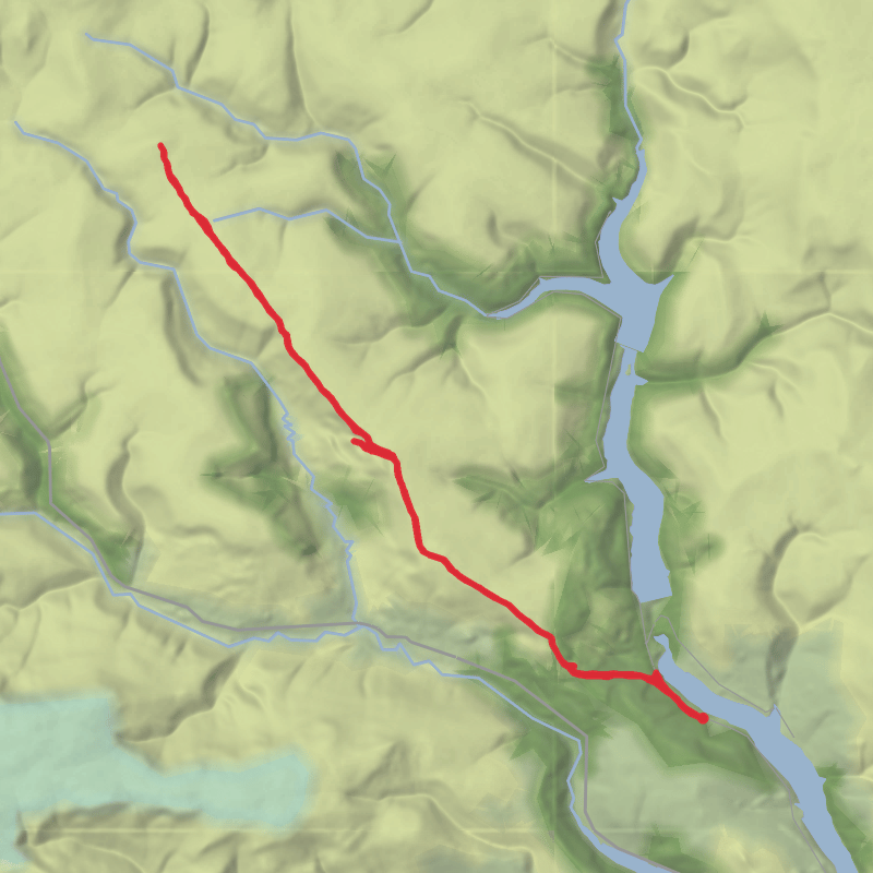 A map preview of the recording Alport castles ridge line ⛰️🥾.