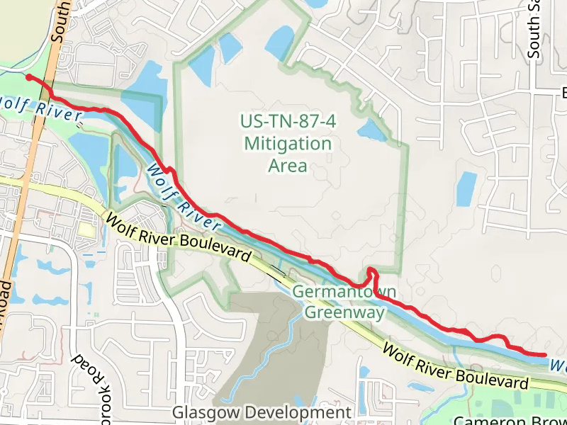 Wolf River via Gray's Creek Trail