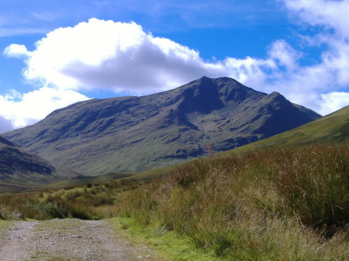 An image depicting the trail Coire Gaothach and Ben Lui Loop from Dalrigh and its surrounding area.
