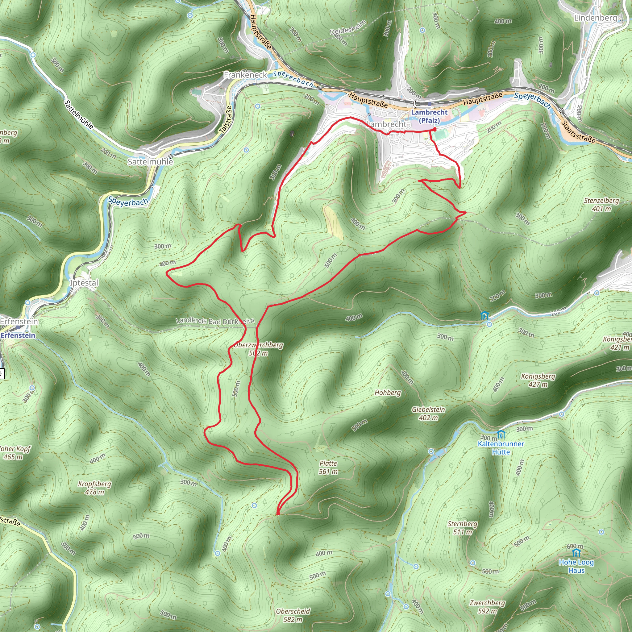 Aussichten der Tuchmacher and Beerentals Strasse mobile static map