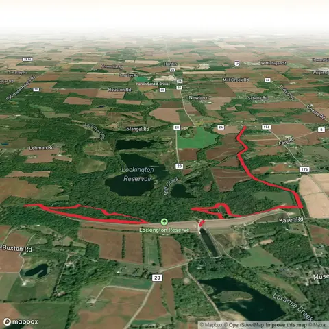 Lockington Reservoir and North Country Trail