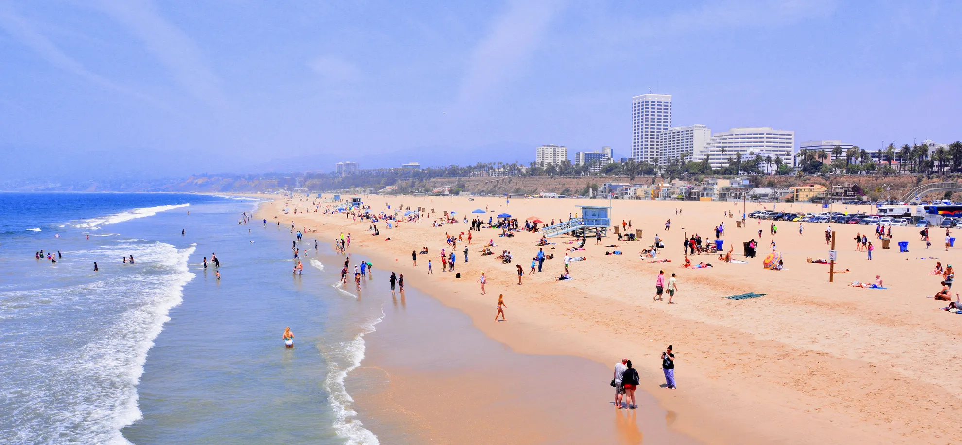 An image depicting the trail Marvin Beach Trail, Santa Monica Beach Trail and South Bay Path and its surrounding area.