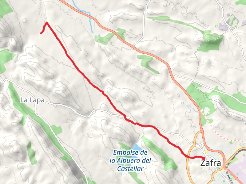 Zafra to Puente Llorente Bridge PR BA 155