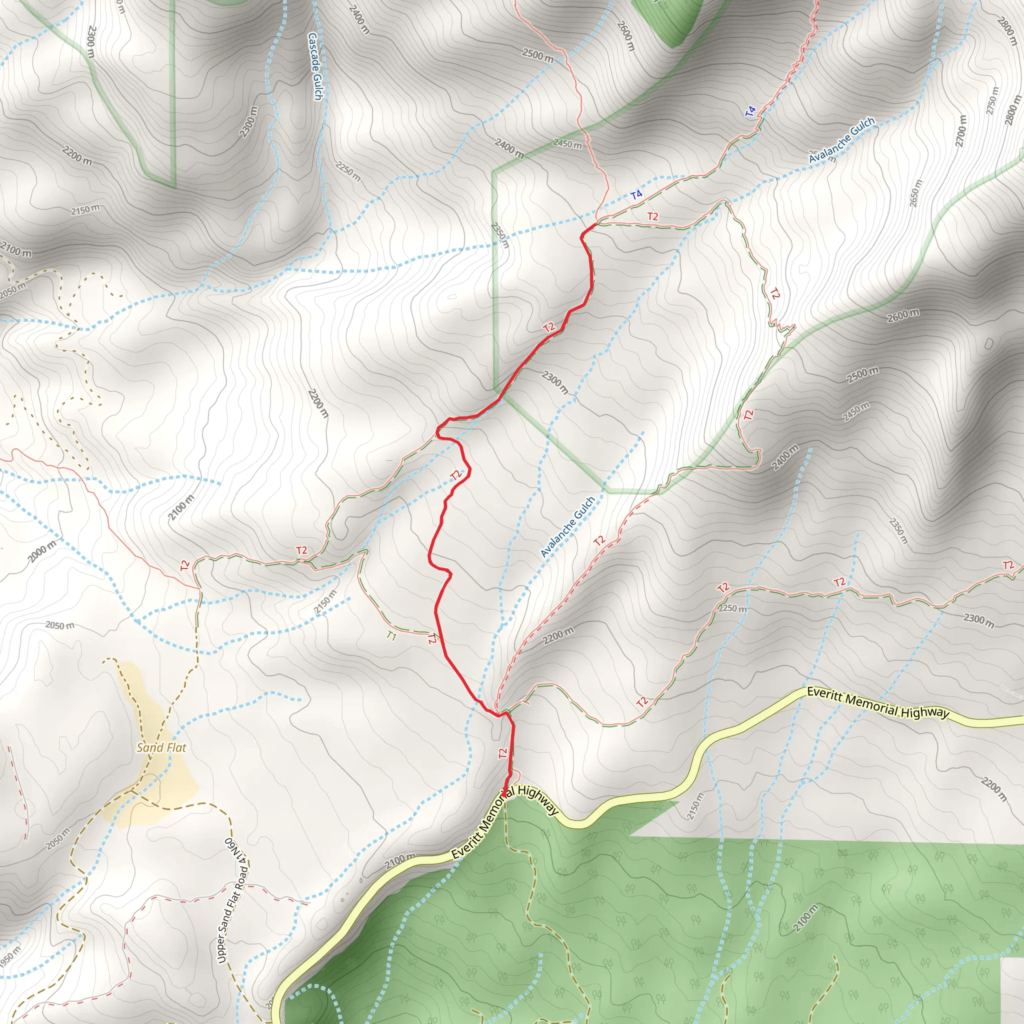 Horse Camp Trail mobile static map