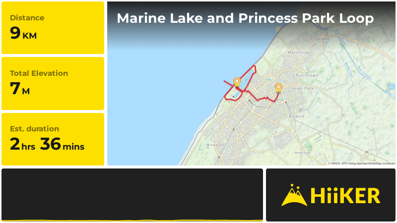 Marine Lake and Princess Park Loop | Southport | England