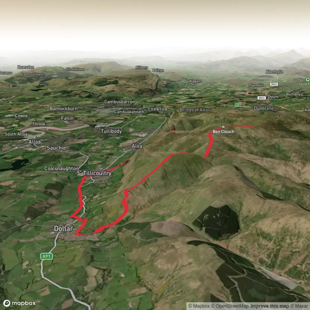 An image depicting the trail Dollar Loop and its surrounding area.
