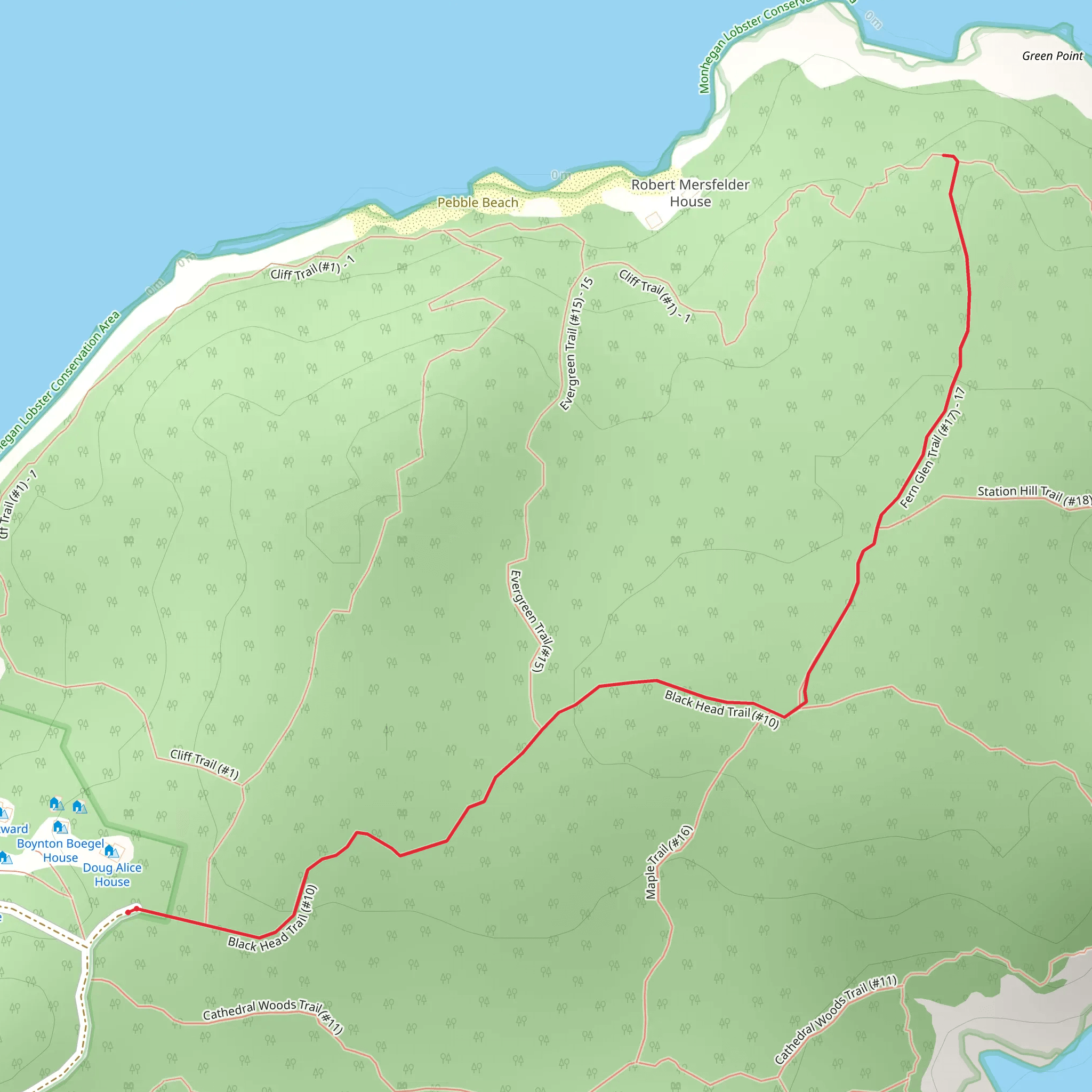 Fern Glen Trail mobile static map