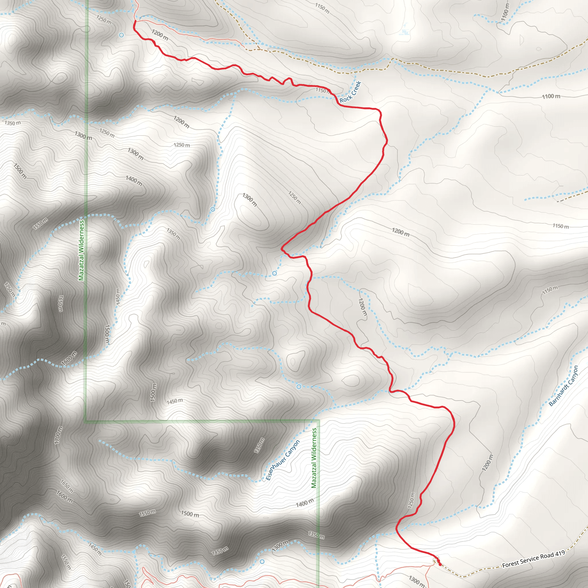 Half Moon Trail mobile static map