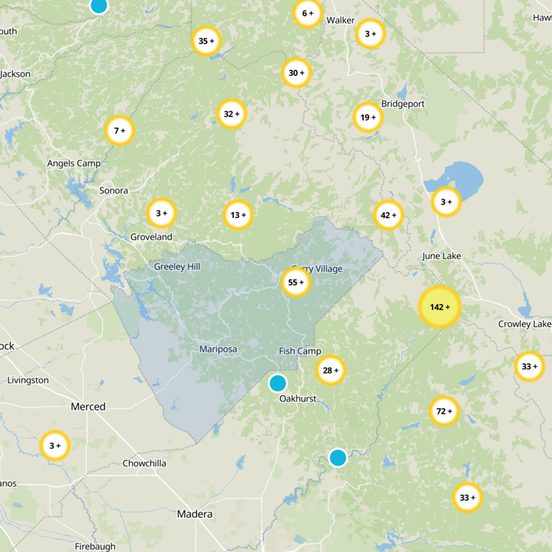 Mariposa County Static Map
