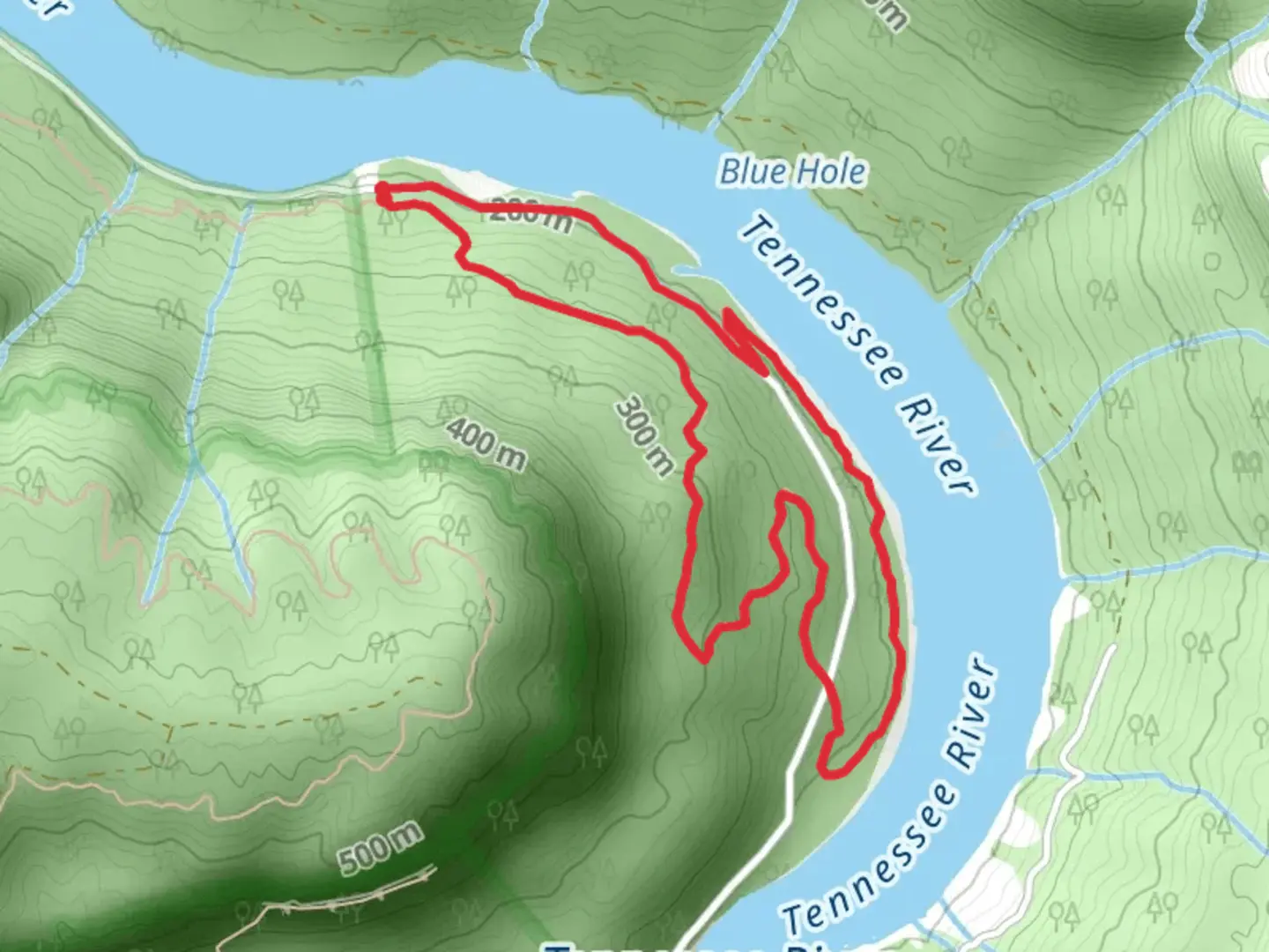 An image depicting the trail Ritchie Hollow Loop Trail and its surrounding area.