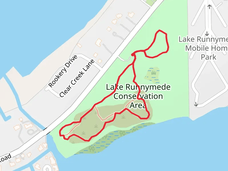 Lake Runnymede Conservation Area and Side Loop