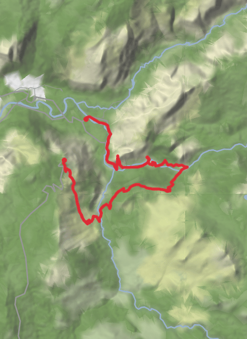Hike from Yosemite National Park mobile static map