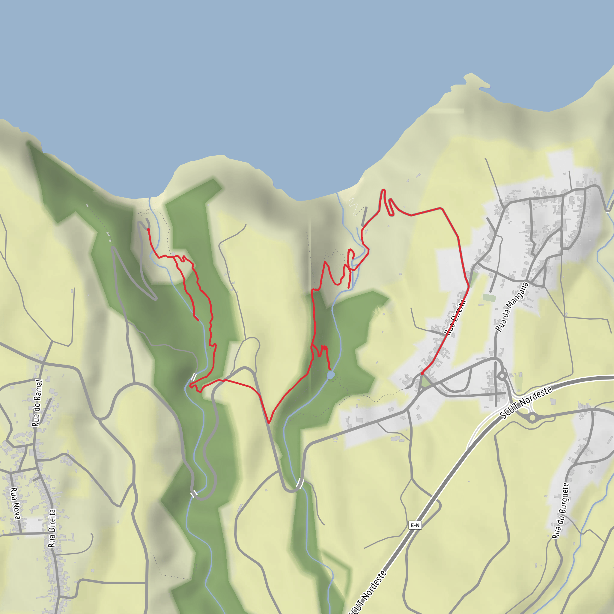 Cascata do Risco, Paco Azul and Salto da Farinha mobile static map