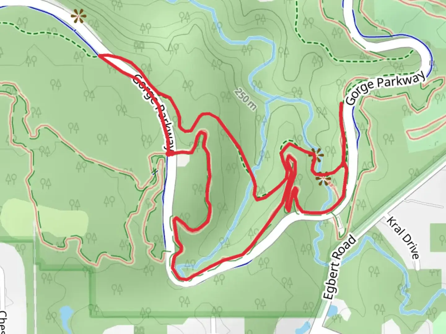 An image depicting the trail Eddie's Wildlife Pass and Bridle Loop Trail and its surrounding area.