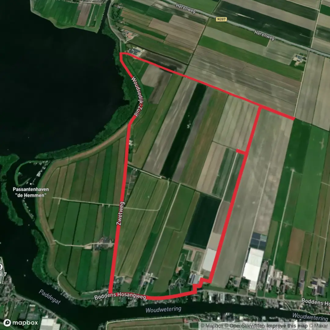An image depicting the trail Braassemermeer via Zwetweg and its surrounding area.