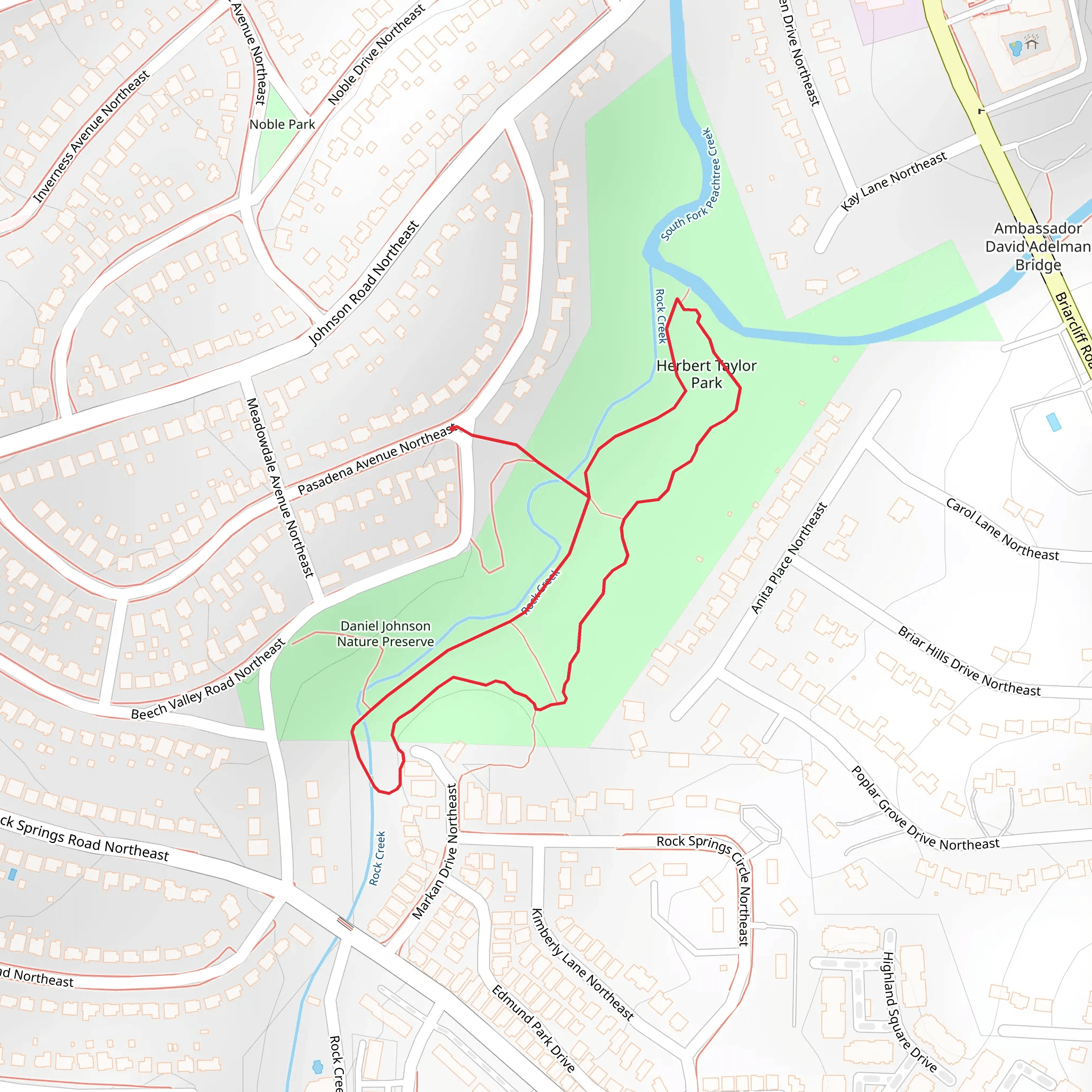 Rock Creek Loop mobile static map