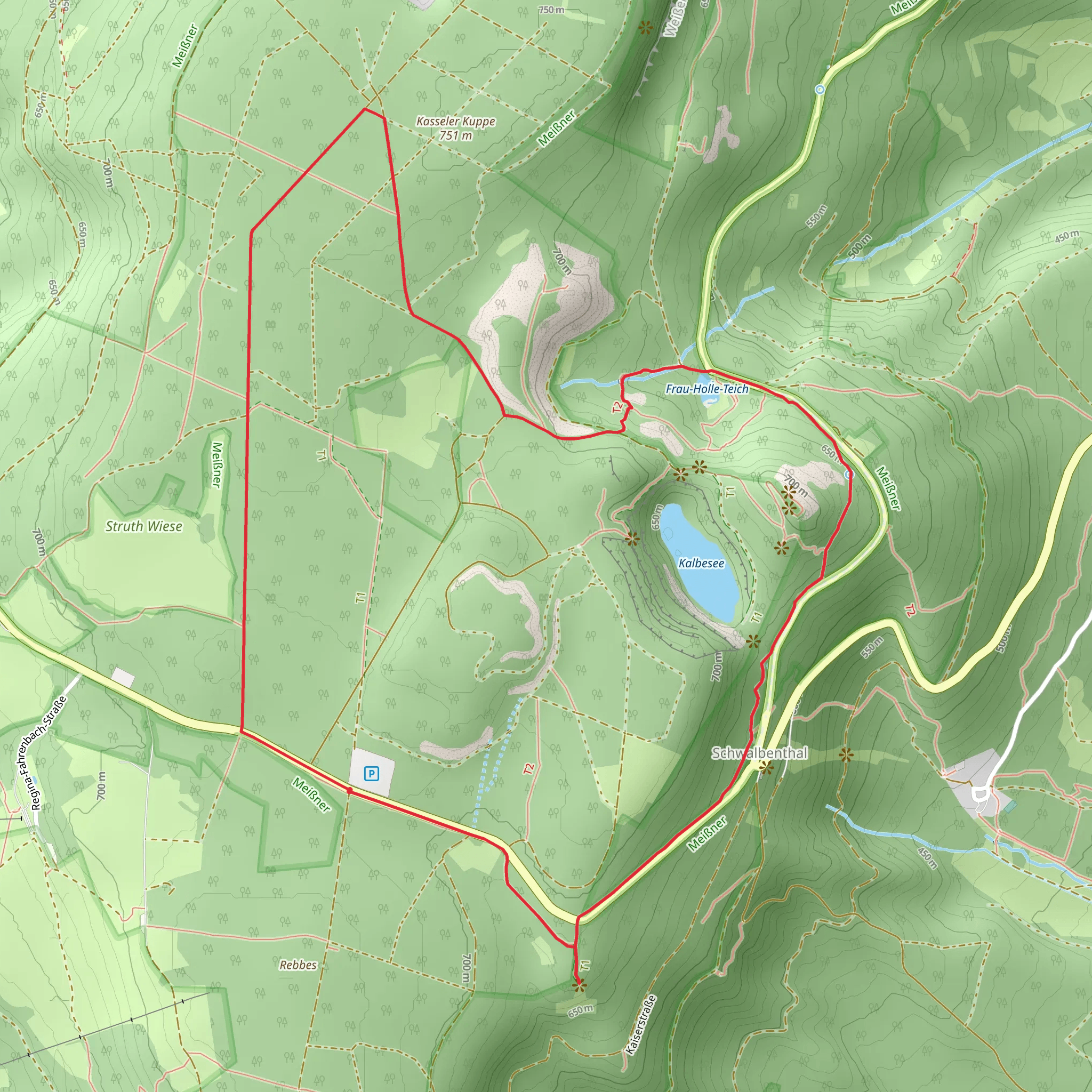 Rundweg Meissner mobile static map