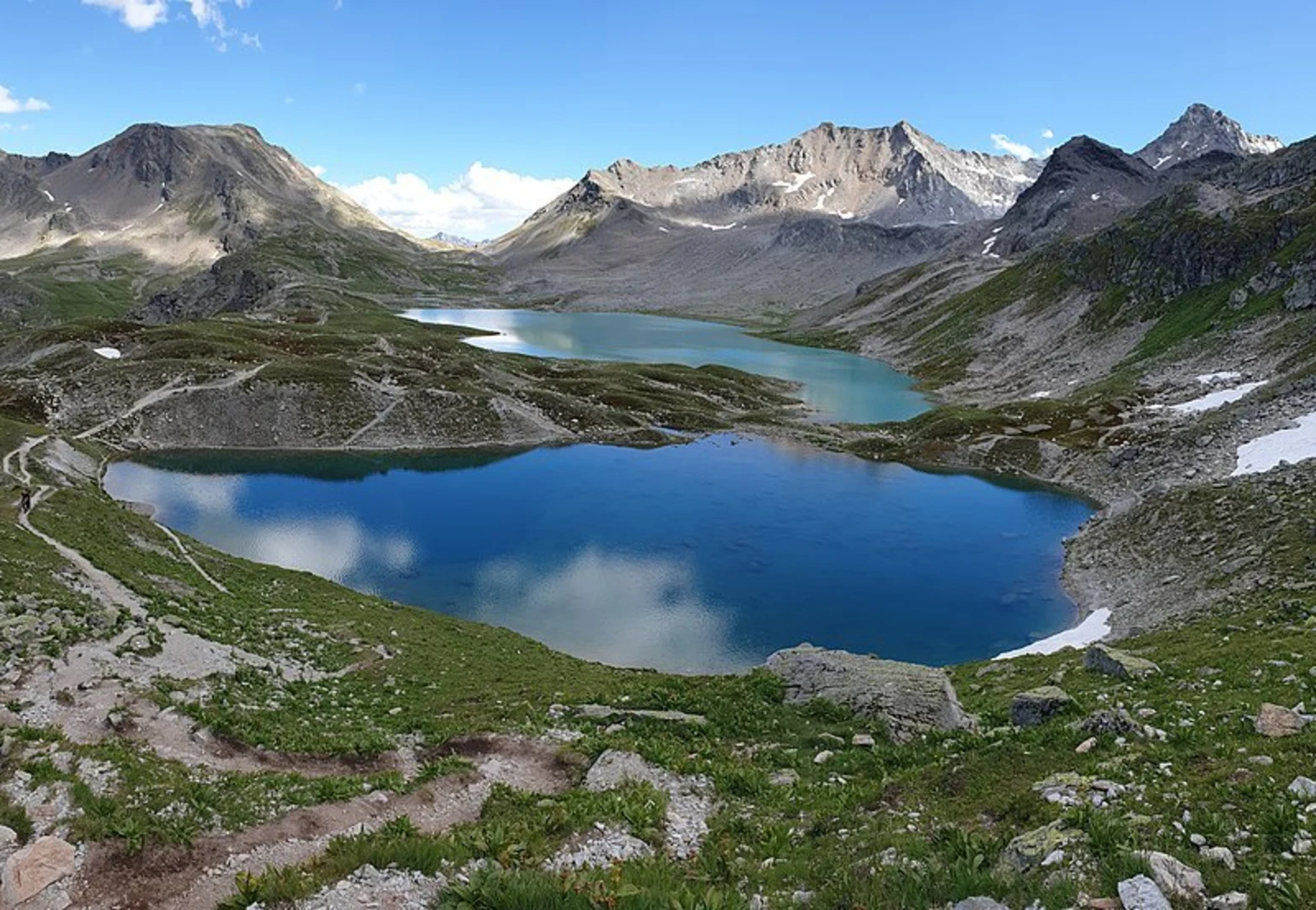 An image depicting the trail Wagerhus - Berghaus Vereina Trail and its surrounding area.