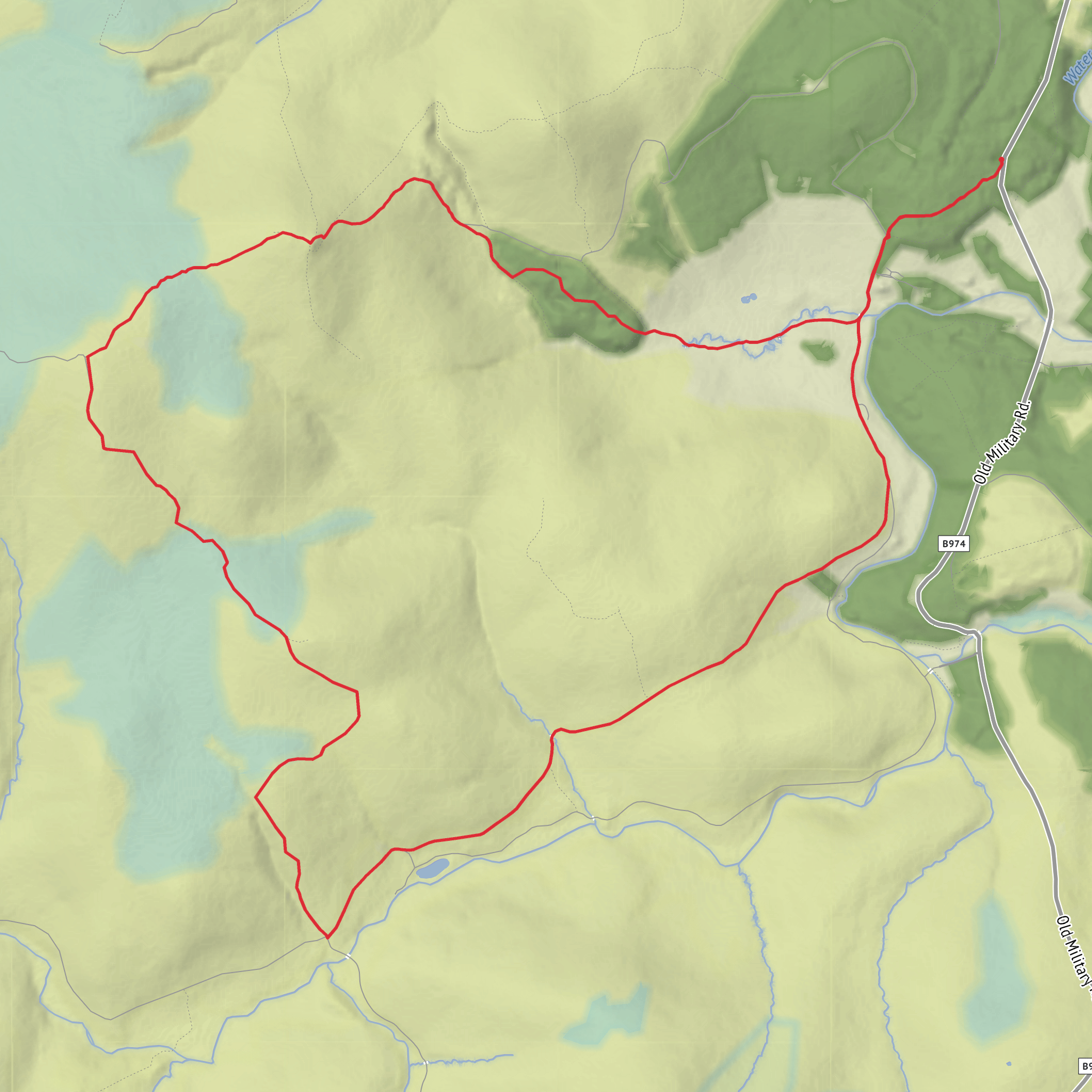 Black Hillocks, Clachnaben and Hill of Edendocher Loop mobile static map