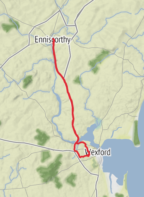 County Wexford Road Cycling mobile static map