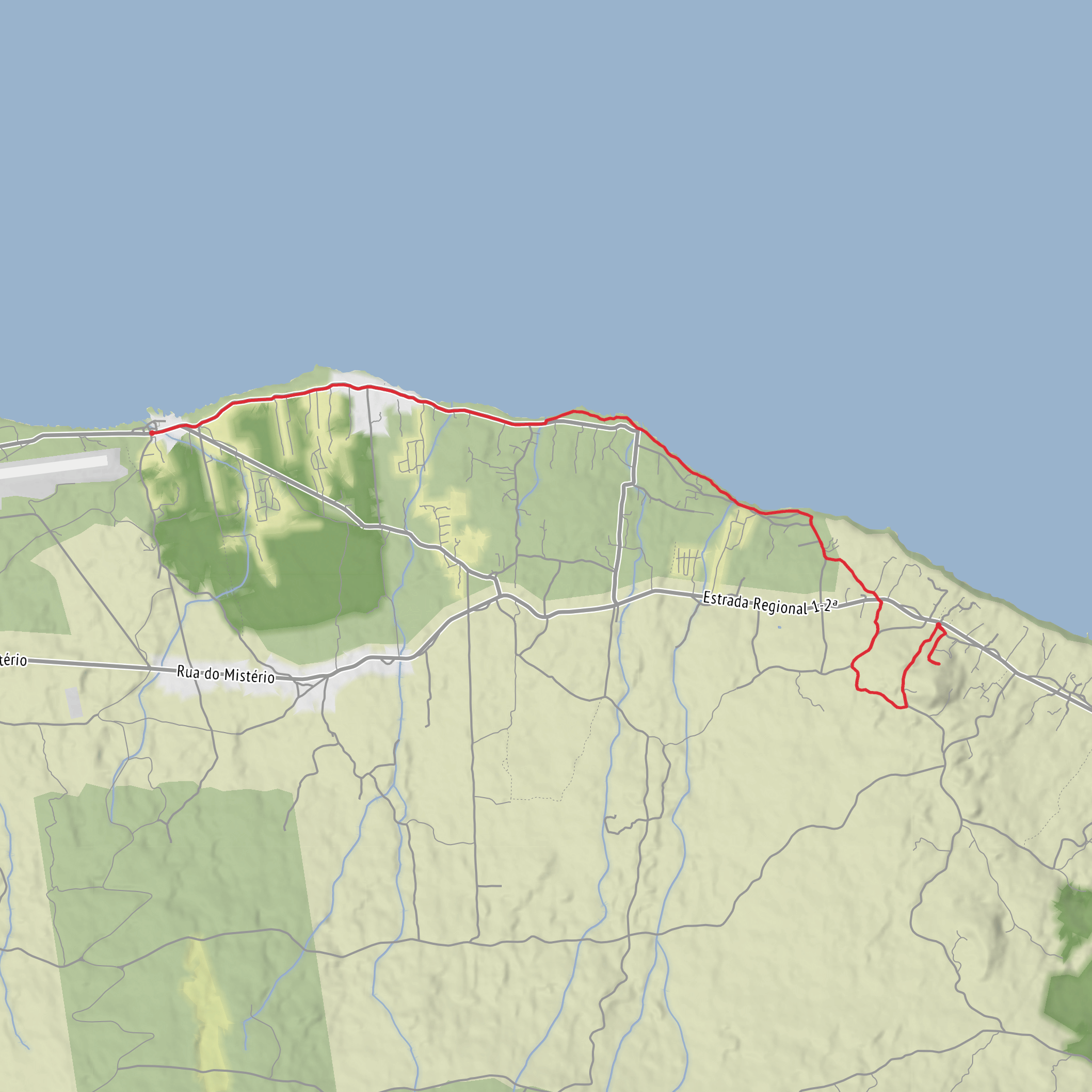 Lajido to Santana via Ponta Negra and Vigia Baleeria mobile static map