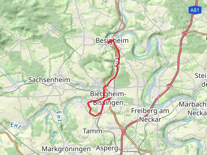 Besigheim to Bietigheim-Bissingen via Enztal