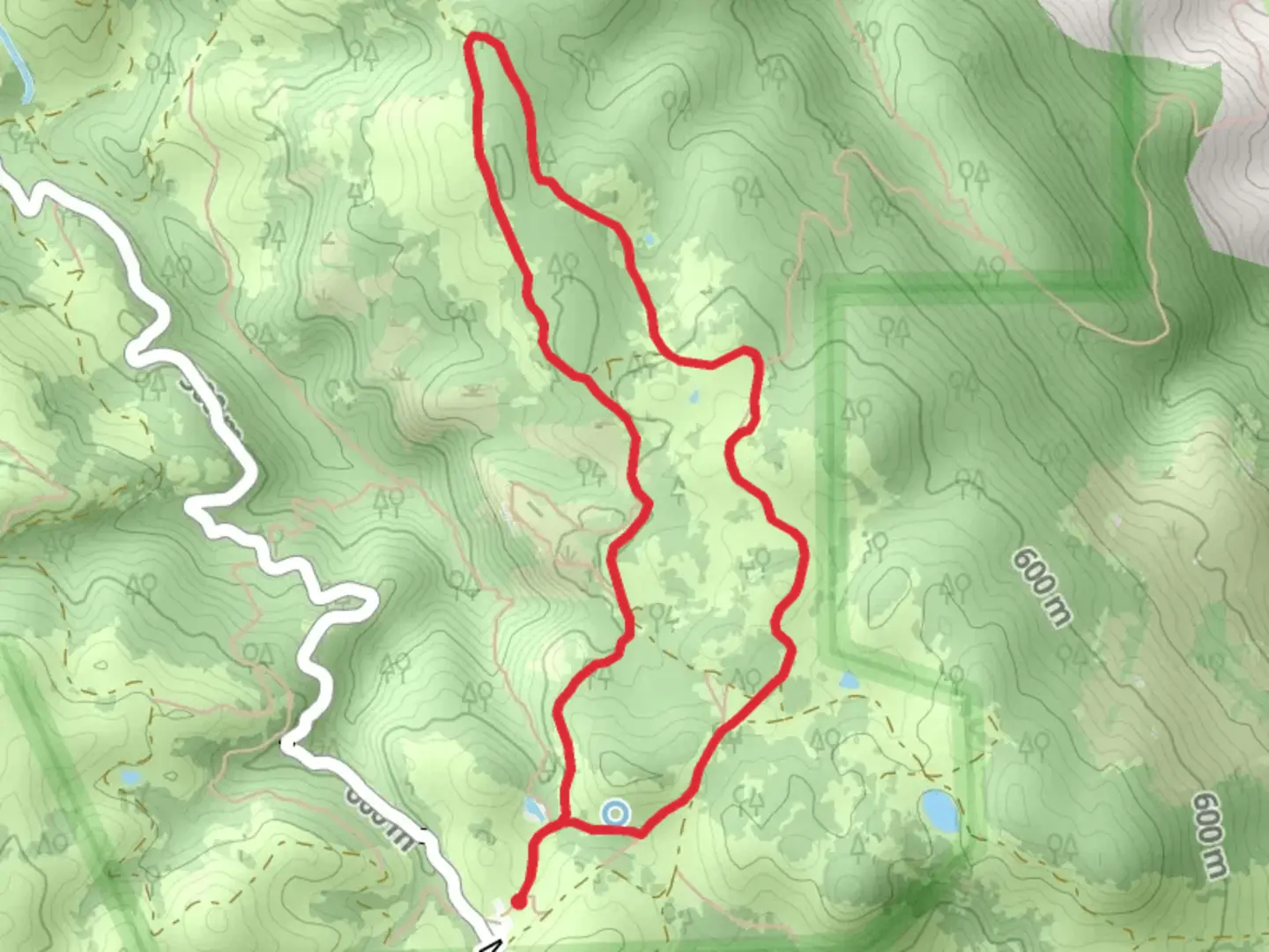 An image depicting the trail Blue Oak and Volvon Loop Trail and its surrounding area.