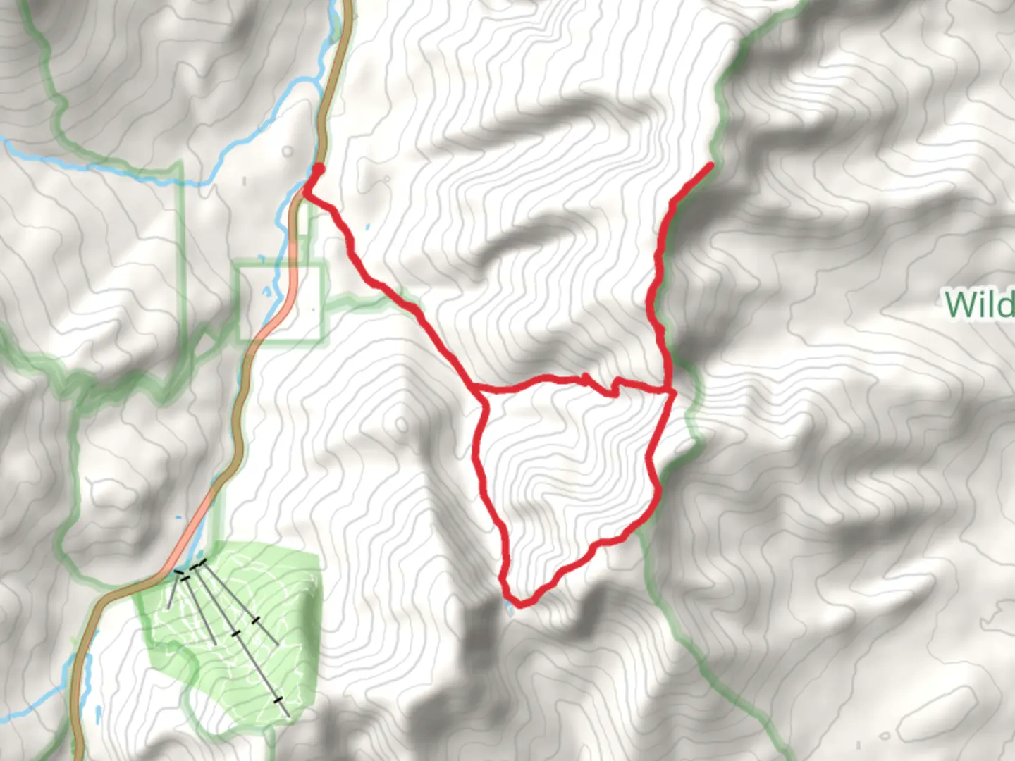 An image depicting the trail Carter Dome and South Carter Mountain Loop via Nineteen Mile Brook Trail and its surrounding area.