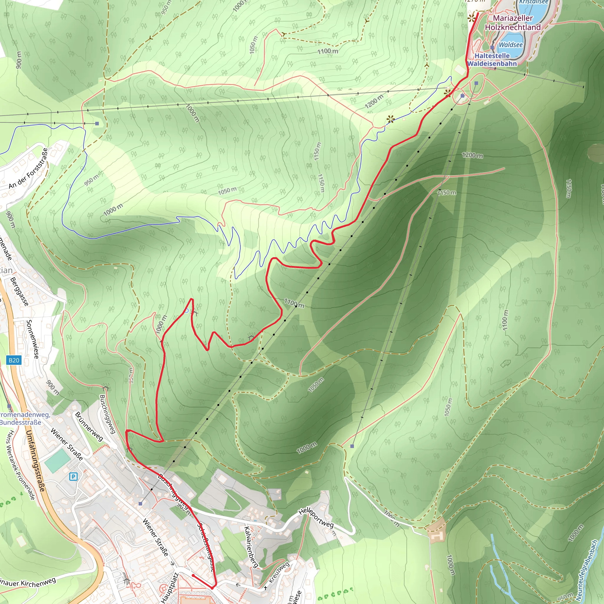 Bürgeralpe Hike mobile static map
