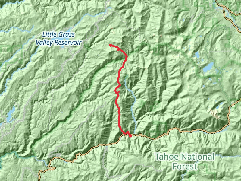 Saddleback Mountain via Poker Flat Road and Saddleback Road