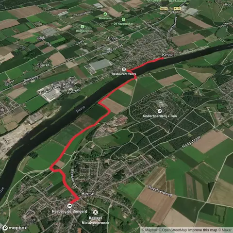 Beesel to Kessel via Huilbeek and Maas