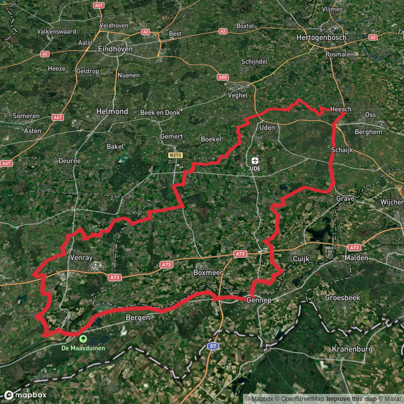Rijksweg, Graafseweg, Veerweg, Hoofdstraat and Tetefoonstraat Loop