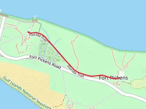 Fort Pickens via Florida Trail - Short