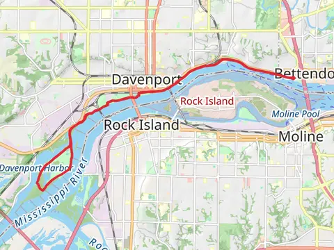 Credit Island Park Loop