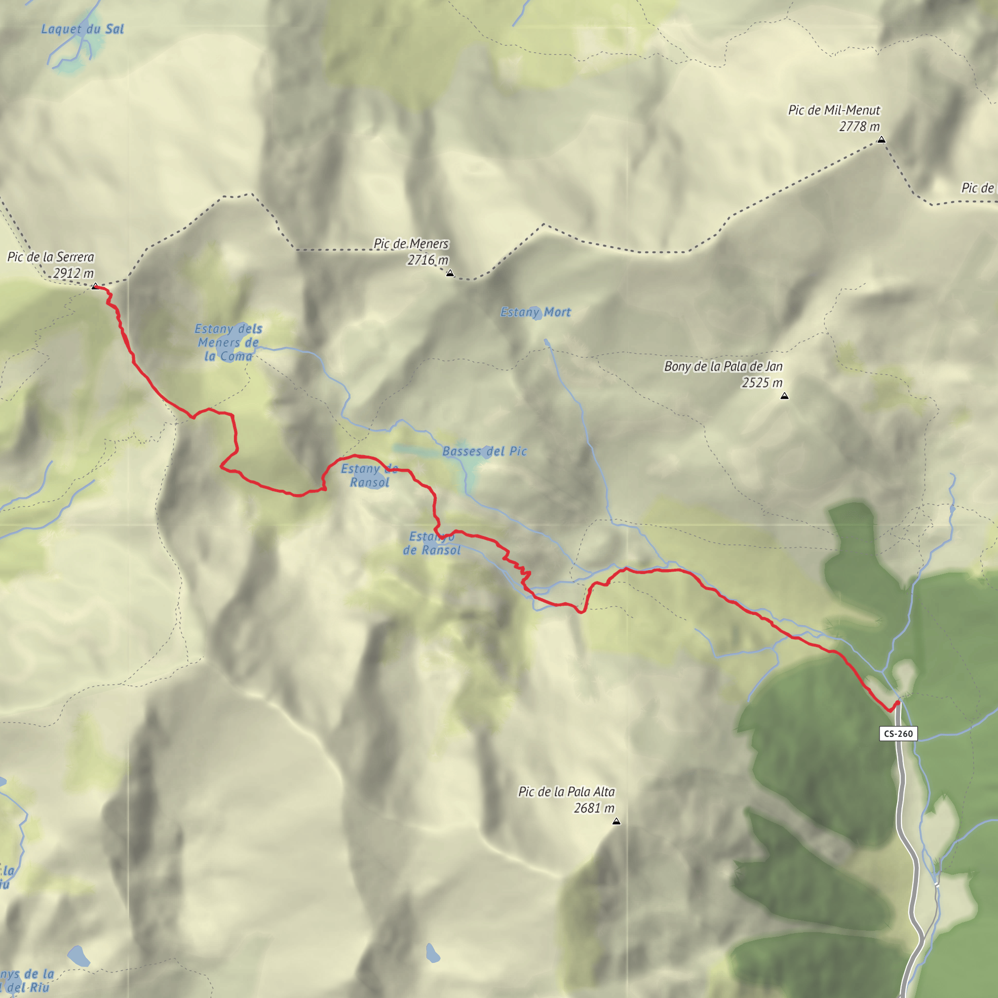 Pic de la Serrera mobile static map