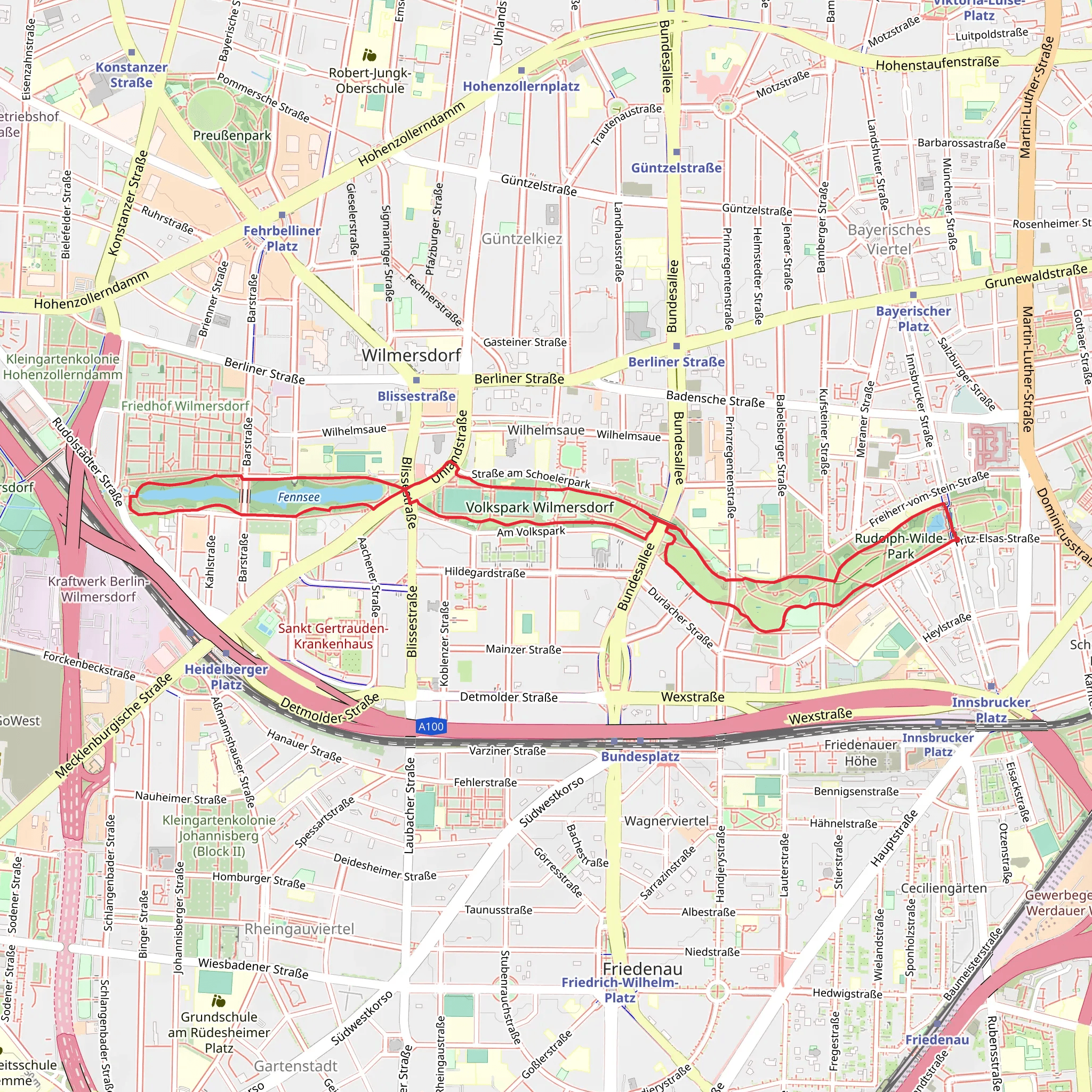 Fennsee via Innerer Parking mobile static map